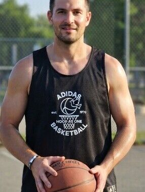 Adidas "Hoop As One" Basketball Tank Top - Black - Size XL